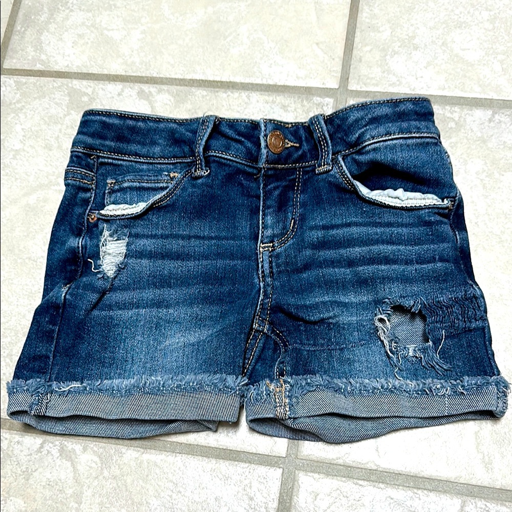 Denim Distressed Kids Shorts